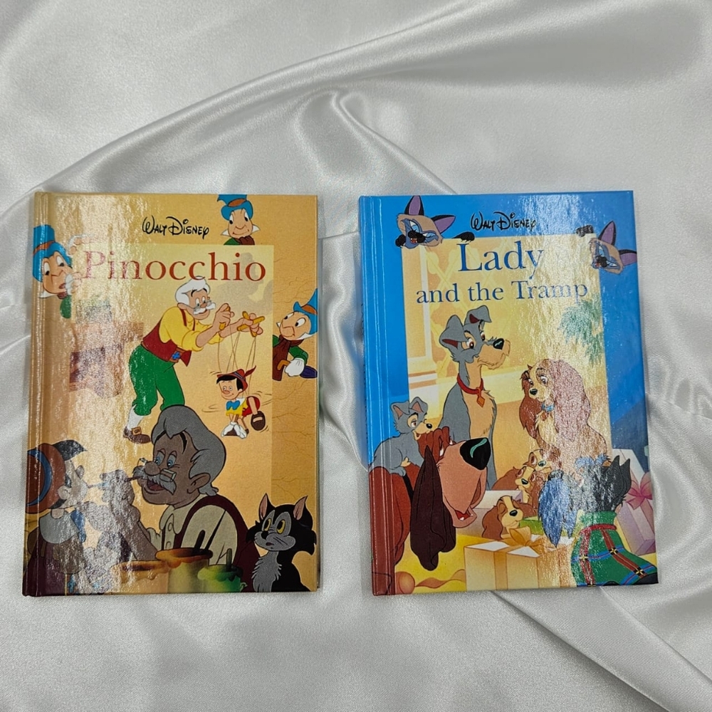 Disney Pinocchio and Lady and the Tramp Books